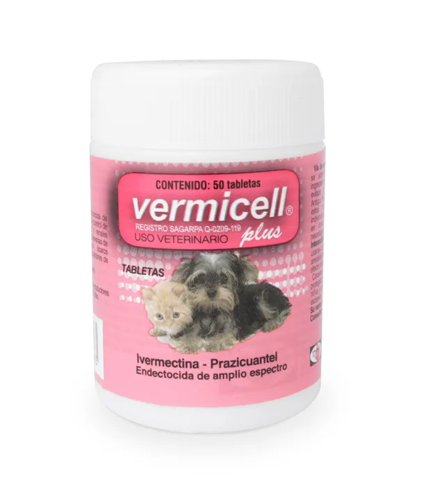 Vermicell Plus Tarro 50 tabletas